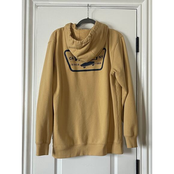 Vans Sweatshirt Hoodie Yellow Unisex Size Medium - Picture 5 of 8